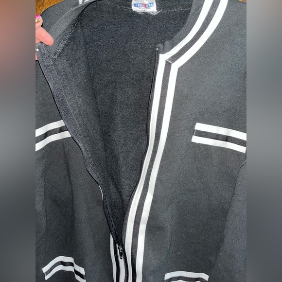Vintage Jerzees Pin Stripe Zip Up Sweatshirt 🌵 - Picture 11 of 11